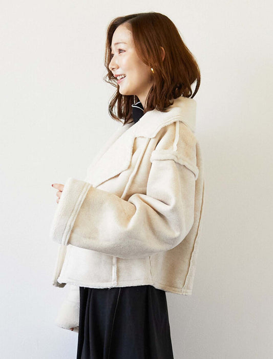 フェイクムートンライダースジャケット