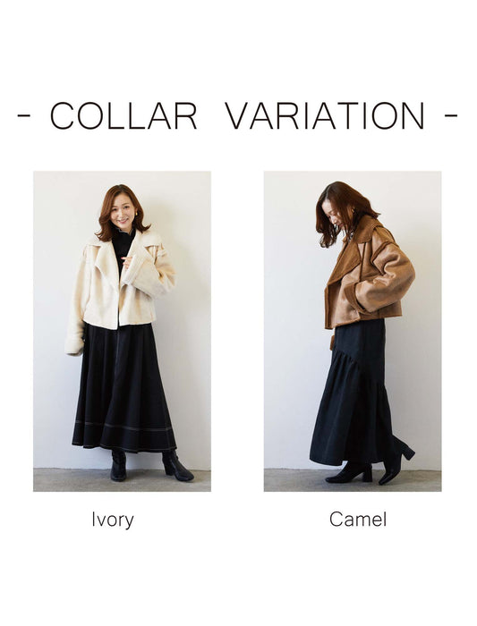 フェイクムートンライダースジャケット