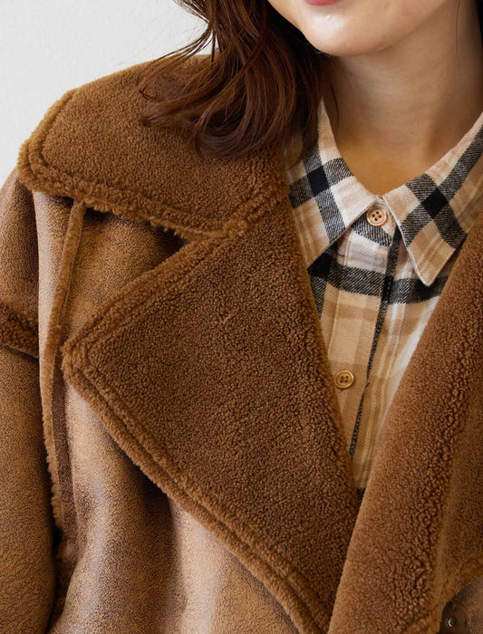 フェイクムートンライダースジャケット