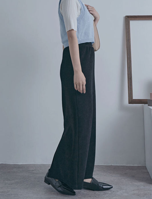 あったかフリース裏地コーディロイスカート