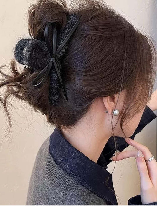 【近日入荷】華やか大きめヘアクリップ　※ブラウンは2月上旬入荷