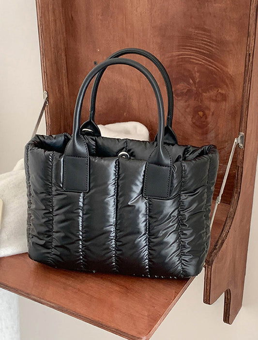 【近日入荷】軽量キルティング2WAYトートバッグ　※ブラック/シルバーは２月上旬入荷