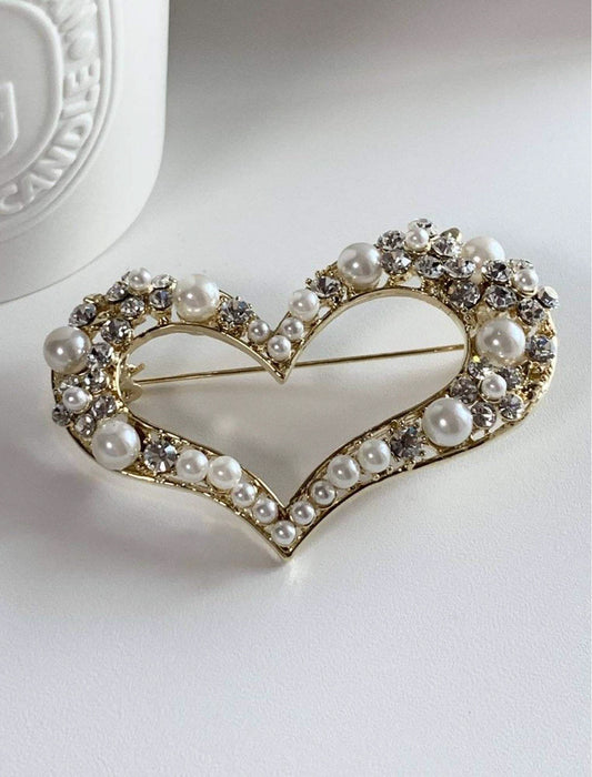 ハートモチーフエレガントブローチ | Northmall（ノースモール）暮らし