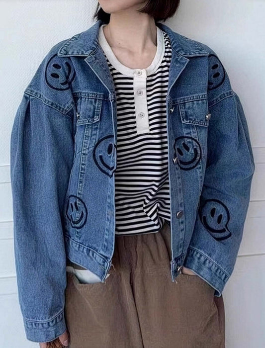 モチーフデザイン デニムジャケット