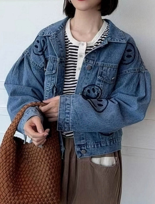 モチーフデザイン デニムジャケット