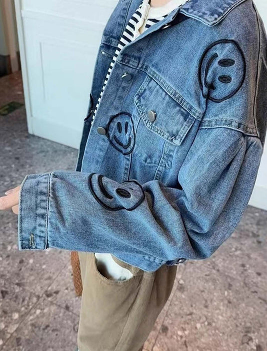 モチーフデザイン デニムジャケット