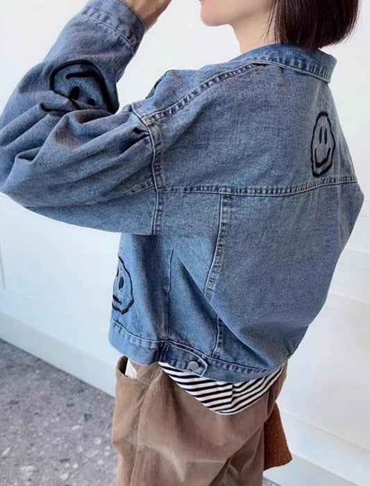 モチーフデザイン デニムジャケット