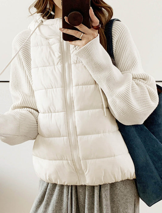 フーディーキルティングジャケット