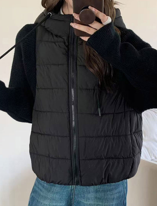 フーディーキルティングジャケット