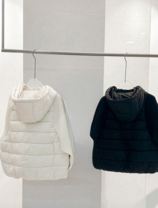 フーディーキルティングジャケット