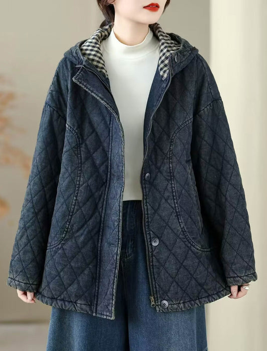 ナチュラルキルティング ロングコート風ジャケット