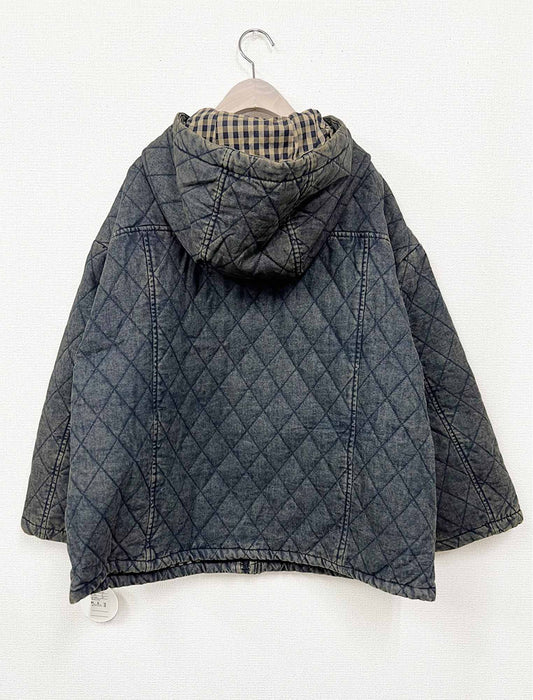 ナチュラルキルティング ロングコート風ジャケット