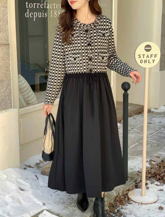 切替デザイン ドッキングワンピース