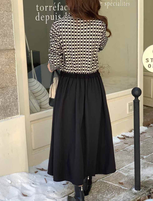 切替デザイン ドッキングワンピース