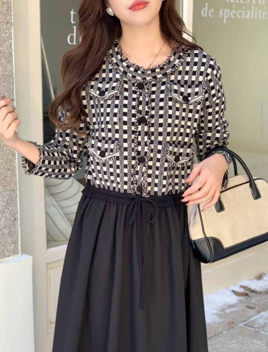 切替デザイン ドッキングワンピース