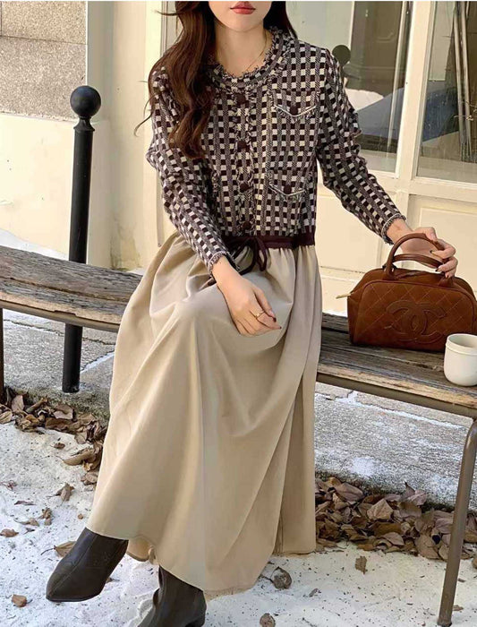 切替デザイン ドッキングワンピース