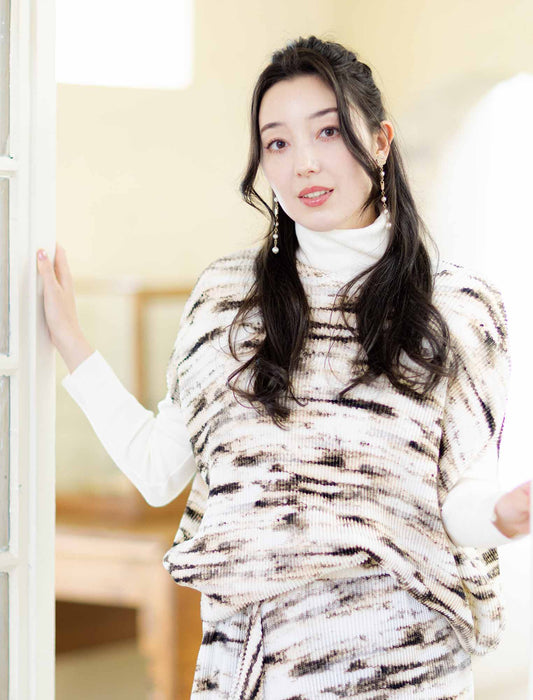 ＜SPECCHIO＞シャトルプリーツ　サークルチュニック