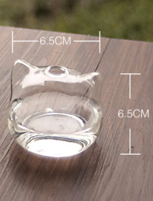 キャットガラスミニフラワーベース