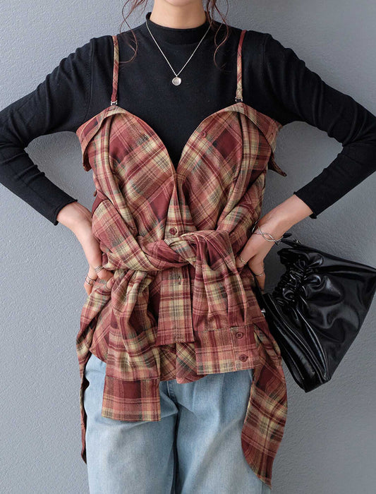 マルチWAYチェック柄シャツ