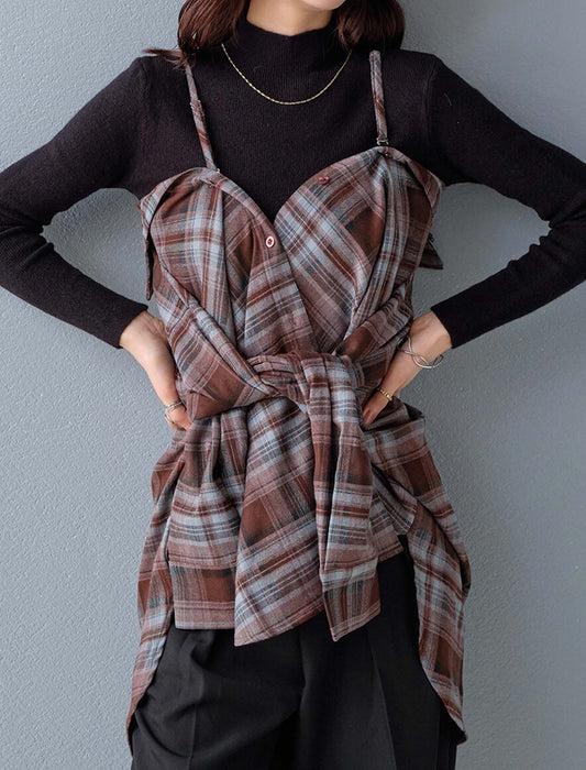 マルチWAYチェック柄シャツ