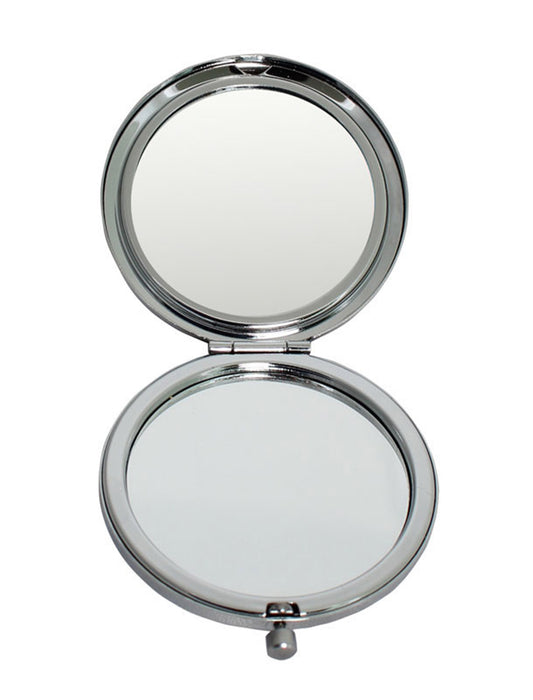 ベネチアンガラス風のコンパクトミラー 拡大鏡