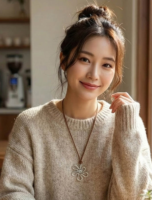 フラワーコードネックレス