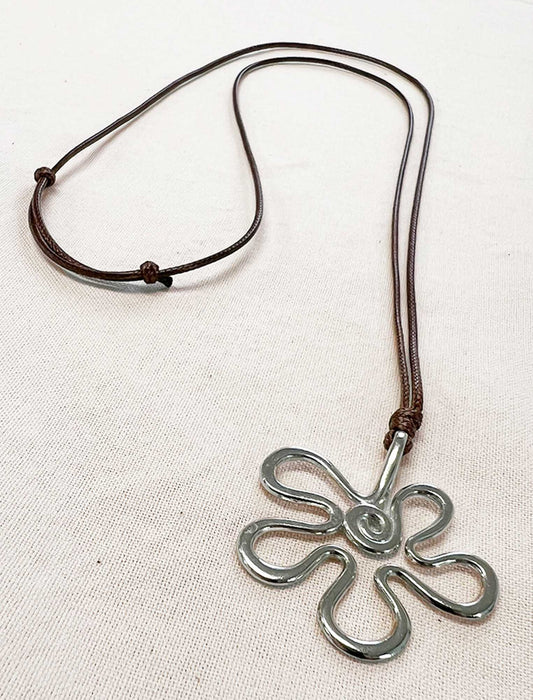 フラワーコードネックレス