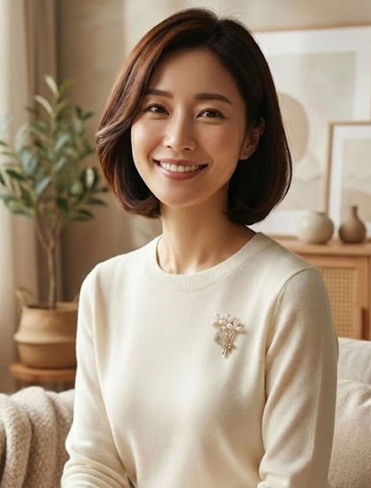 ボタニカルパール・リュクスブローチ