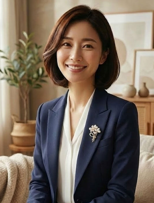 ボタニカルパール・リュクスブローチ