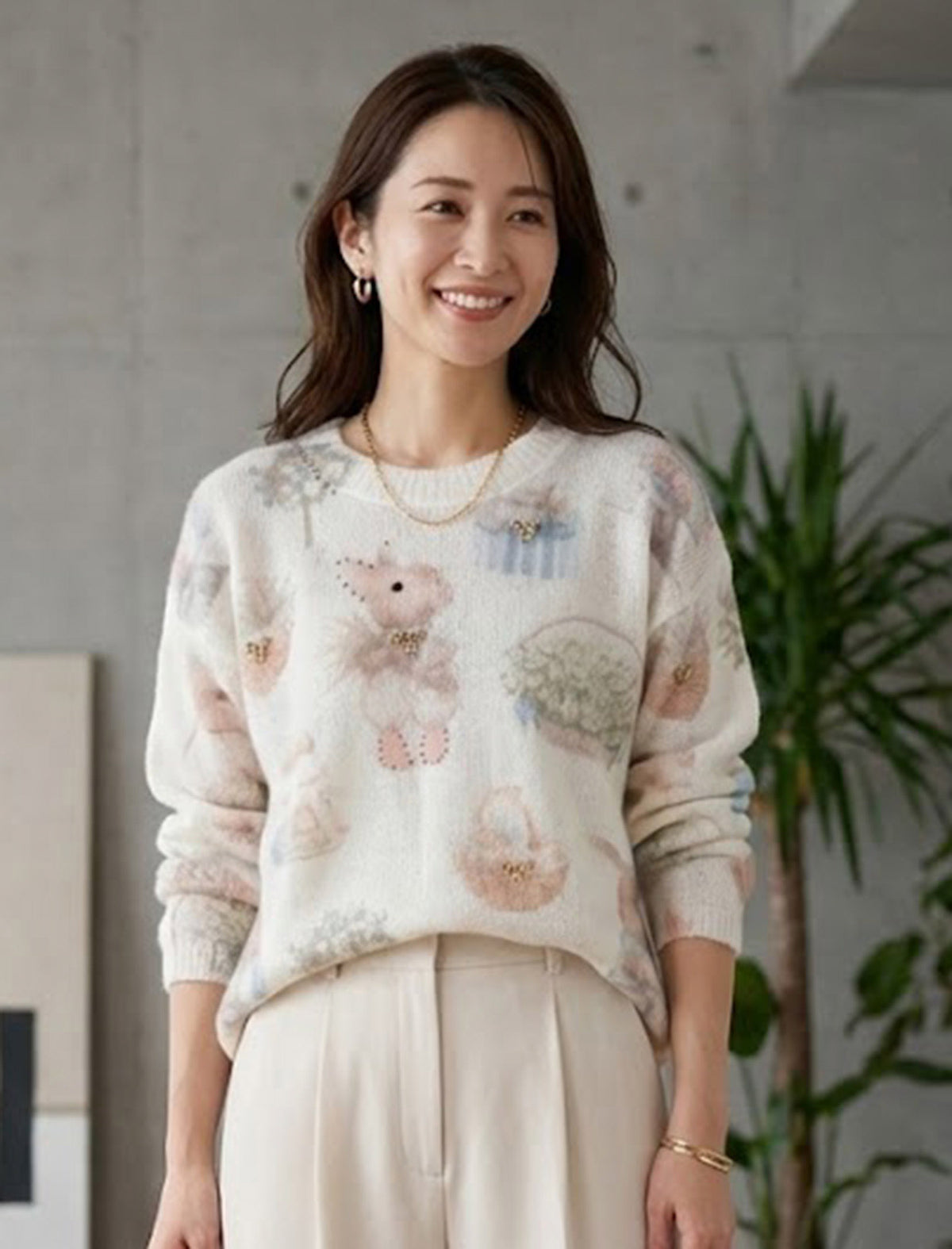 うさぎモチーフ ニットプルオーバー | Northmall（ノースモール