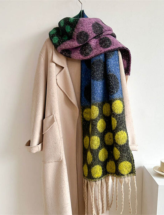 マルチドッド柄マフラー