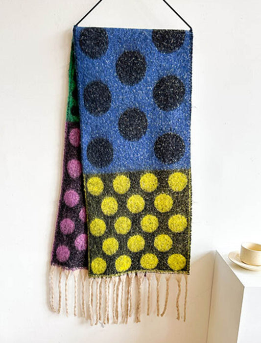 マルチドッド柄マフラー