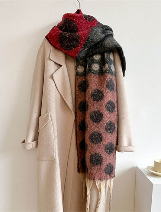 マルチドッド柄マフラー