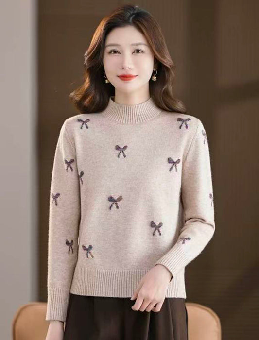 ジャガード編みニット