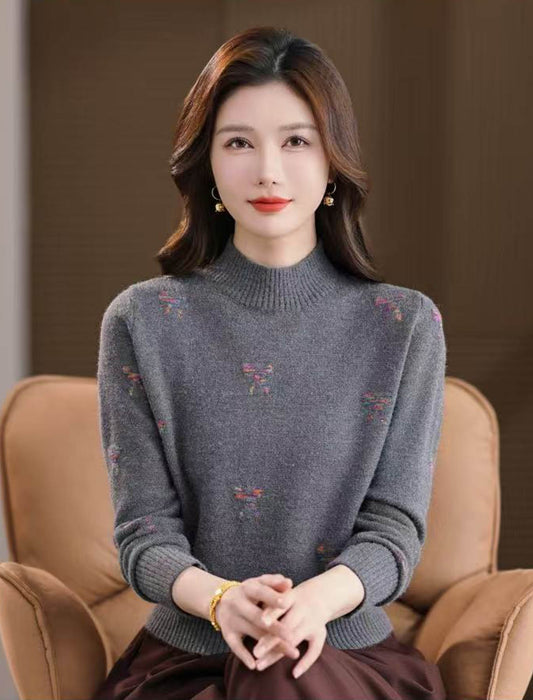 ジャガード編みニット