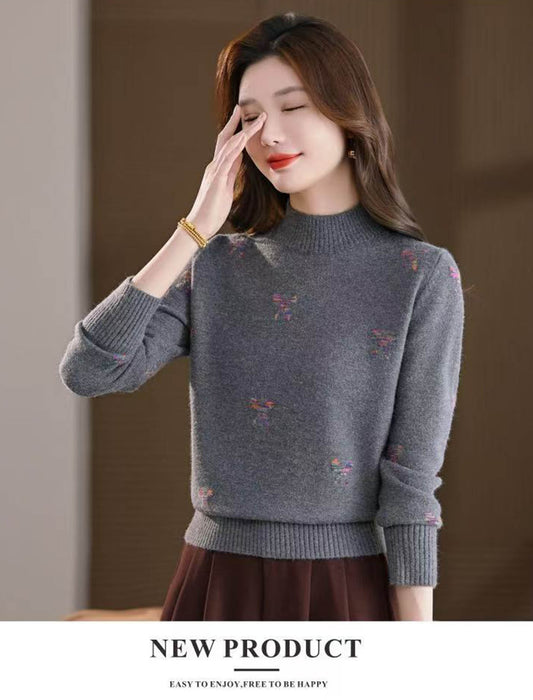 ジャガード編みニット