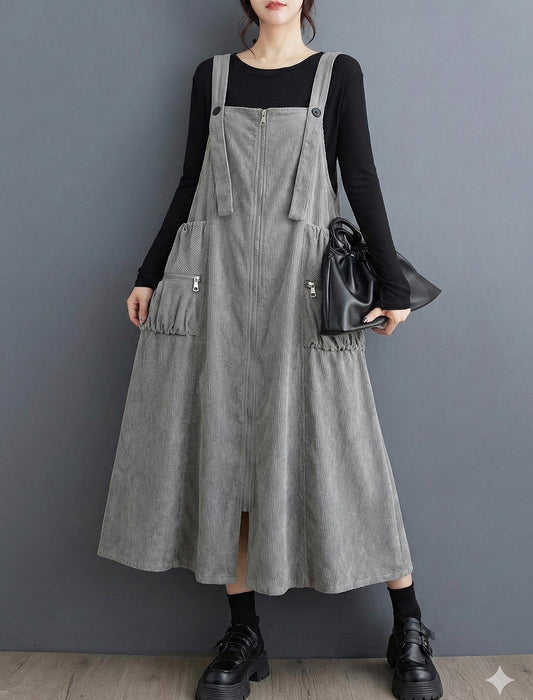 【近日入荷】上品Aライン ジャンパースカート※2月上旬入荷予定