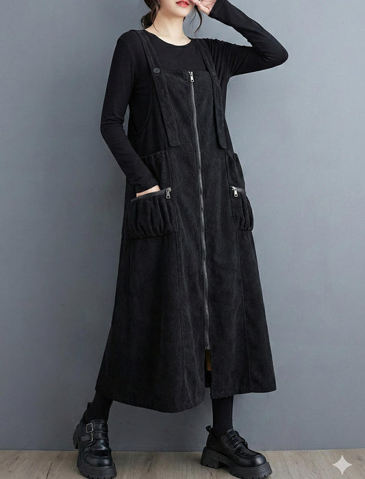 【近日入荷】上品Aライン ジャンパースカート※2月上旬入荷予定