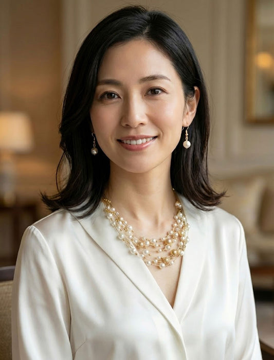 多連パールネックレス