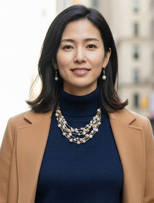 多連パールネックレス