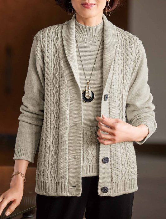 【受注】ウール100％ニットジャケット