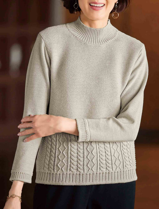 【受注】ウール100％デザインセーター