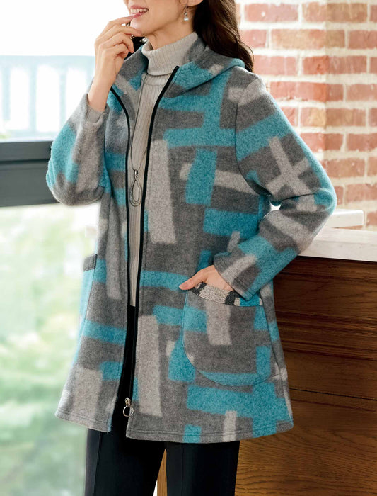 【受注】起毛ジャカードコート