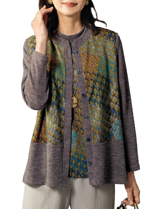 【受注】杢調カットソーベストアンサンブル