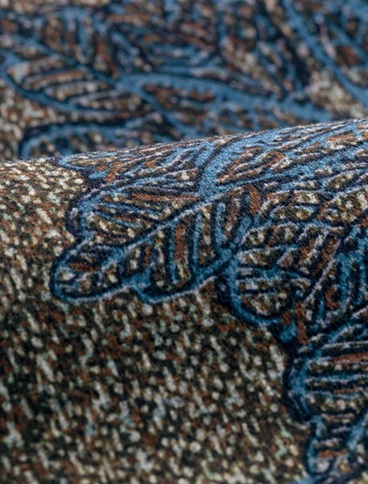 【受注】起毛素材ボトルネックプリントワンピース