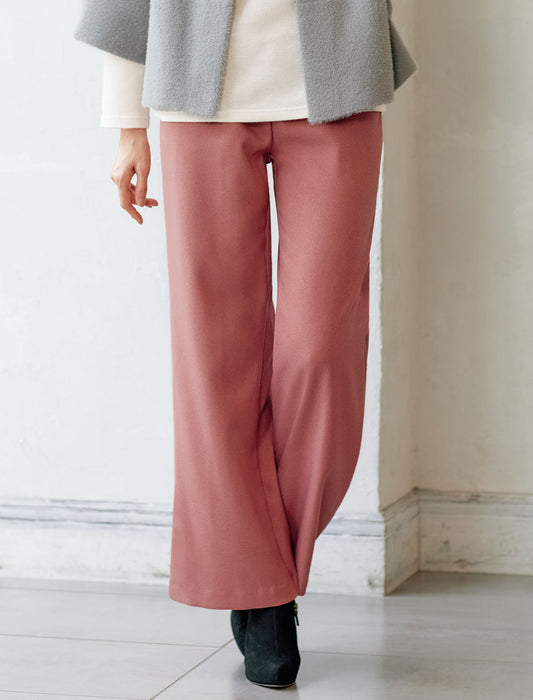 【受注】お家で洗える美脚セミワイドパンツ