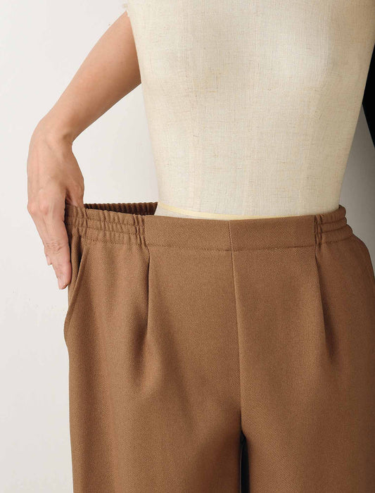 【受注】お家で洗える美脚セミワイドパンツ