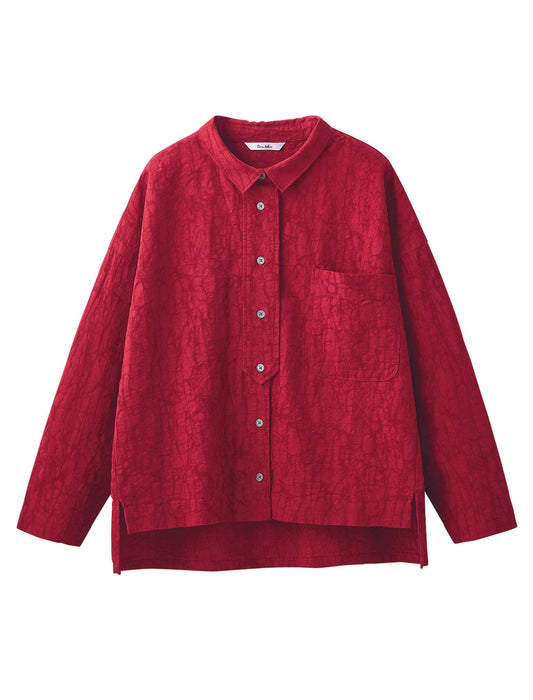 【受注】変わり織ゆったりシャツ