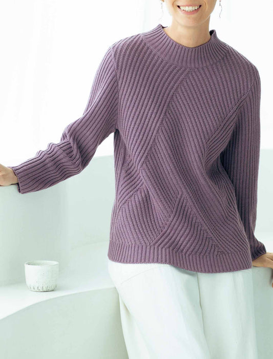 【受注】編み地変化ハイネックセーター