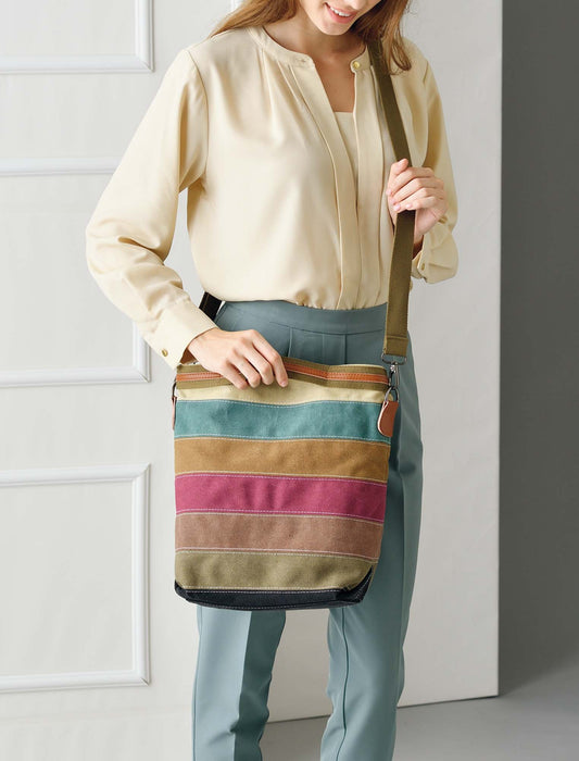 【受注】マルチボーダーショルダーバッグ